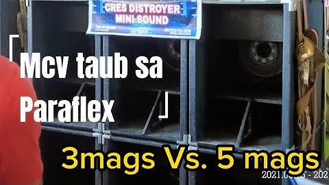 Paraflex box 3mags speaker vs Mcv 5 mags