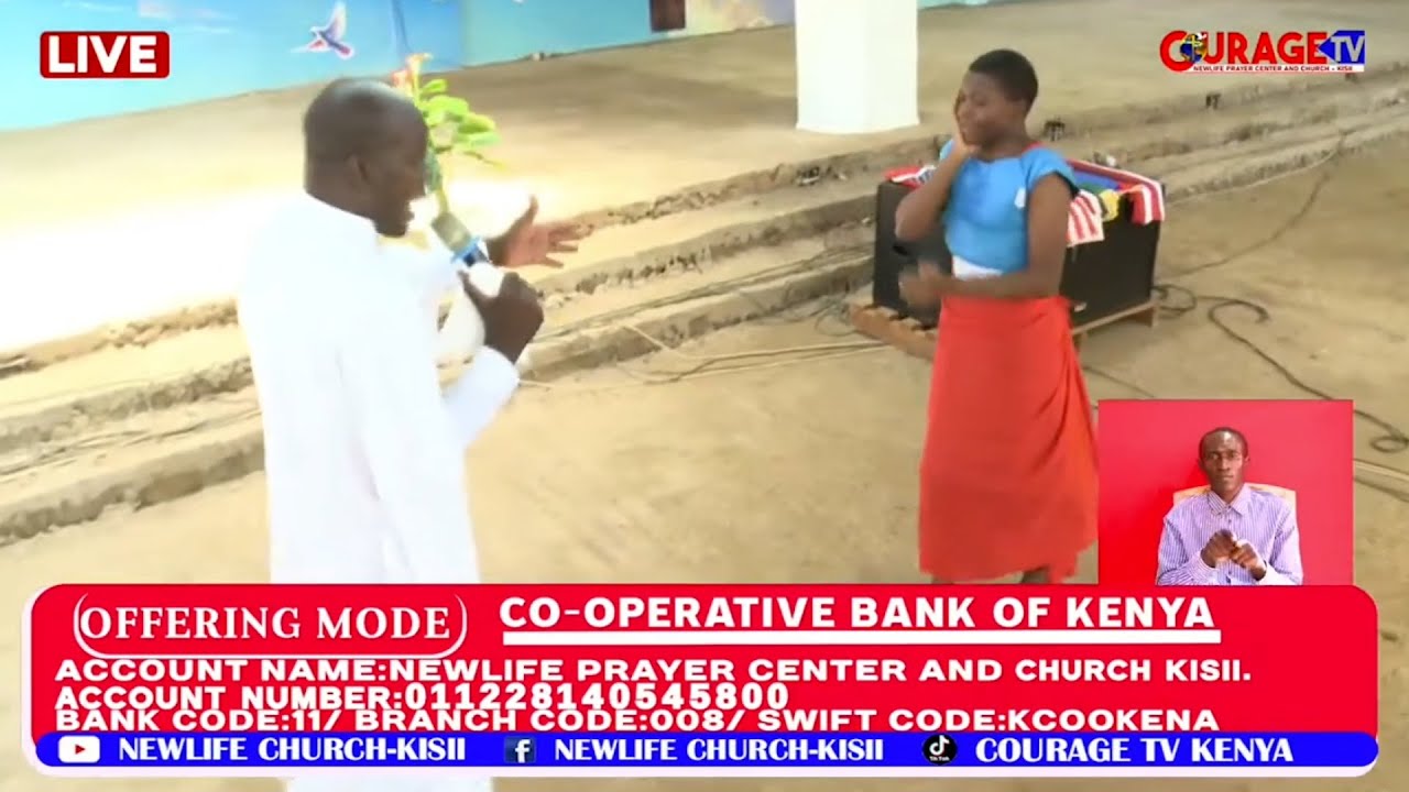 INSTANT MIRACLE - BINTI APONA MACHO NA KUONA TENA BAADA YA KUOMBEWA NA PASTOR GILLACK KANISANI.