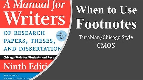 When to Use Footnotes