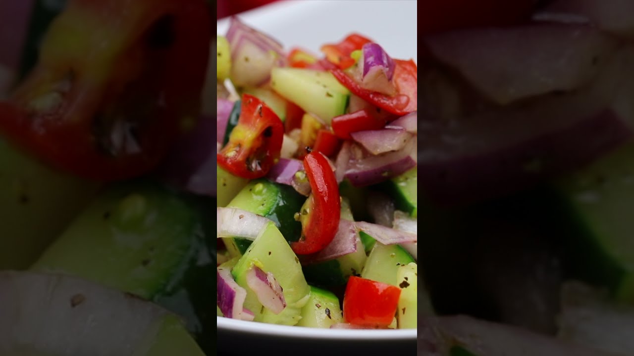 The Most Amazing Cucumber Tomato Salad - YouTube