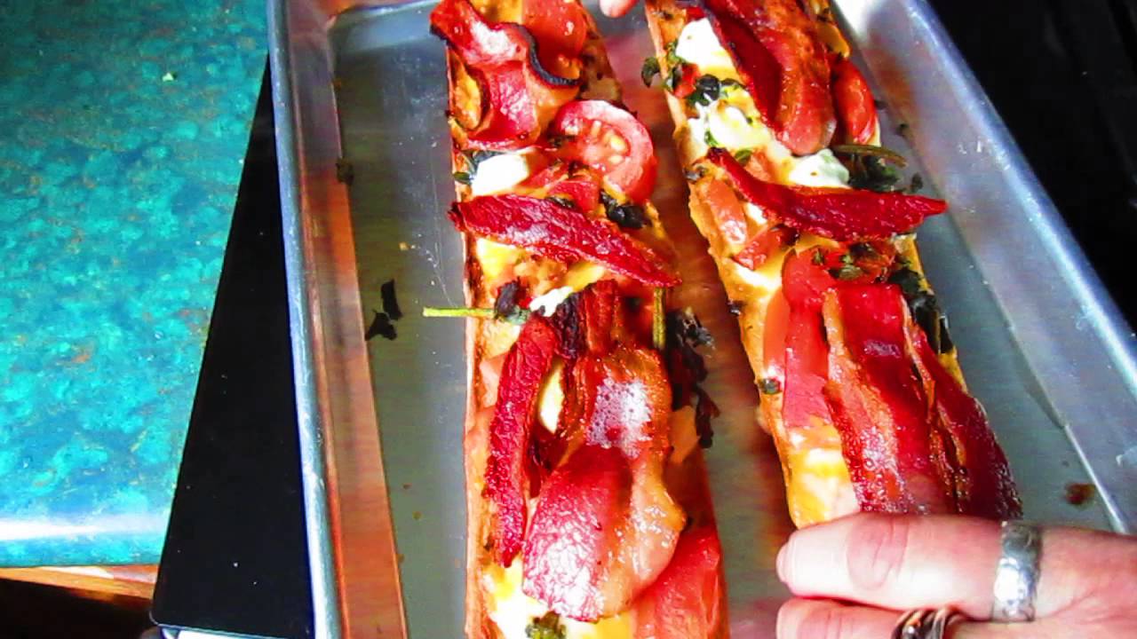 Pizza on Focaccia Bread