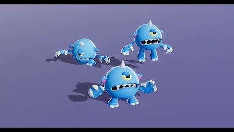 www.Meshtint.com | Cyclops Minion Cute Series | Animations