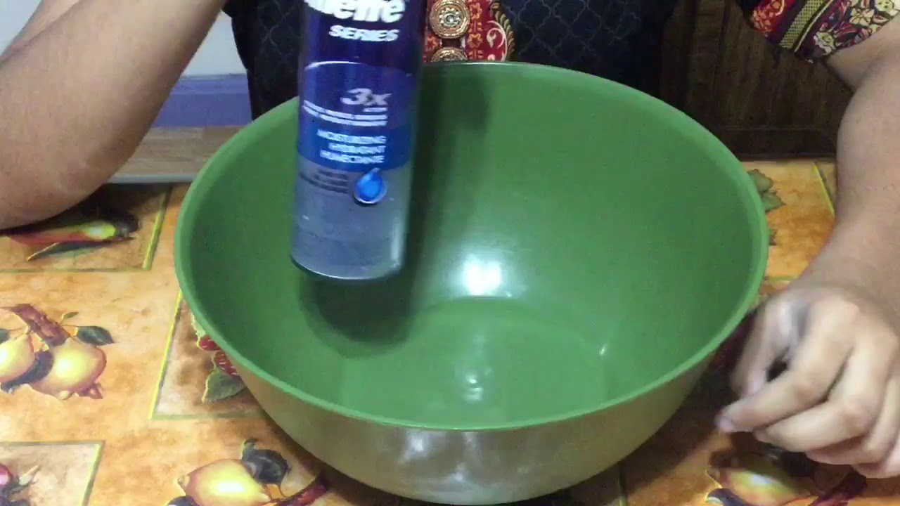 How To Make Fluffy Slime With Shaving Gel YouTube