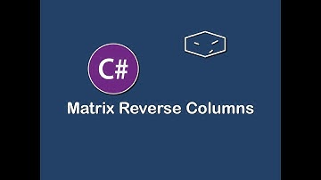 matrix reverse columns in c#
