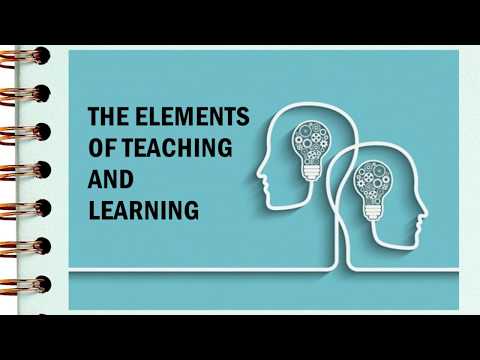 The Elements Of Teaching And Learning