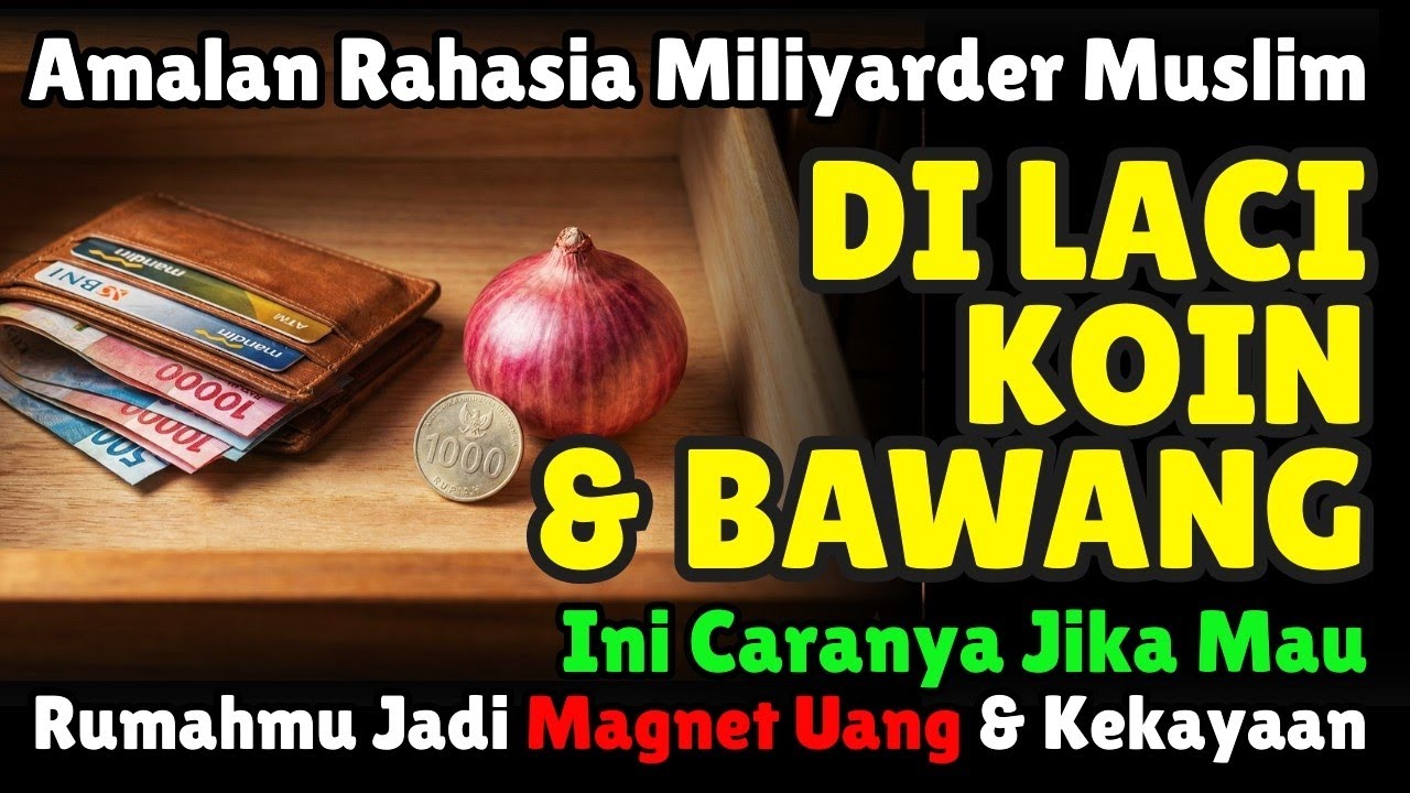 Bongkar Rahasia Miliyarder! Cuma Taruh Bawang Merah & Uang Logam di Laci, jadi Magnet Rezeki