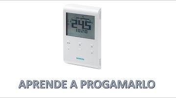 PROGRAMAR TERMOSTATO SIEMENS RDE100