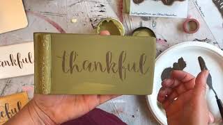 Stenciling Fall Signs with Extra Details