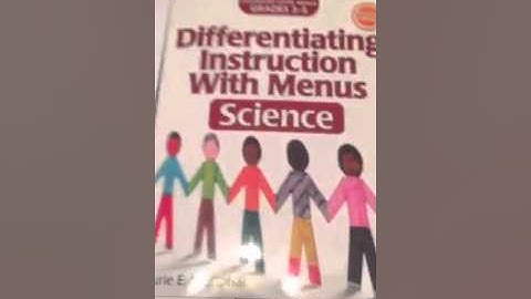 Comparing Grades 3-5 Differentiating Instruction with Menus Science! 1st and 2nd editions.