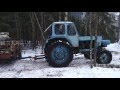 Tractor JuMZ 6AL in forest/Трактор ЮМЗ 6АЛ в лесу