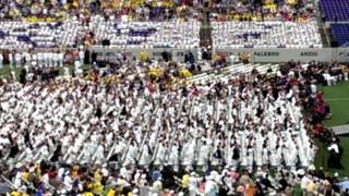 USNA 2013 Commissioning Hat toss