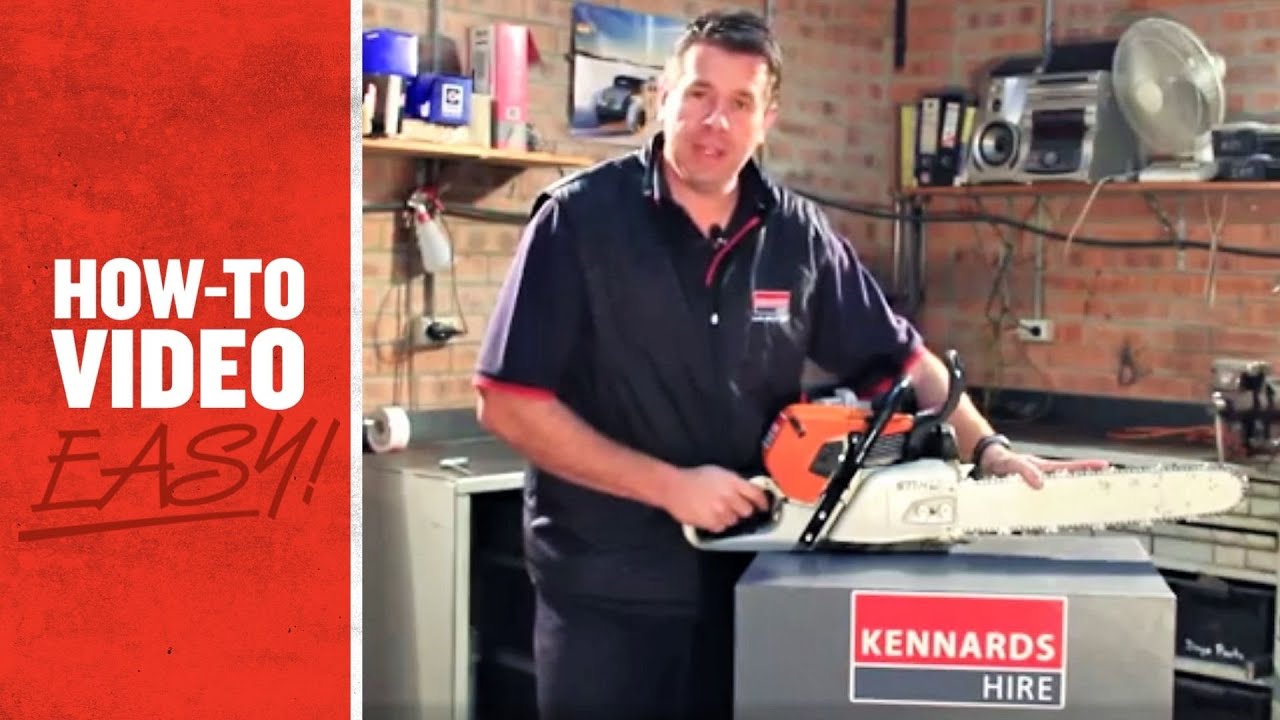 How To Replace a Chain On a Chain Saw - YouTube