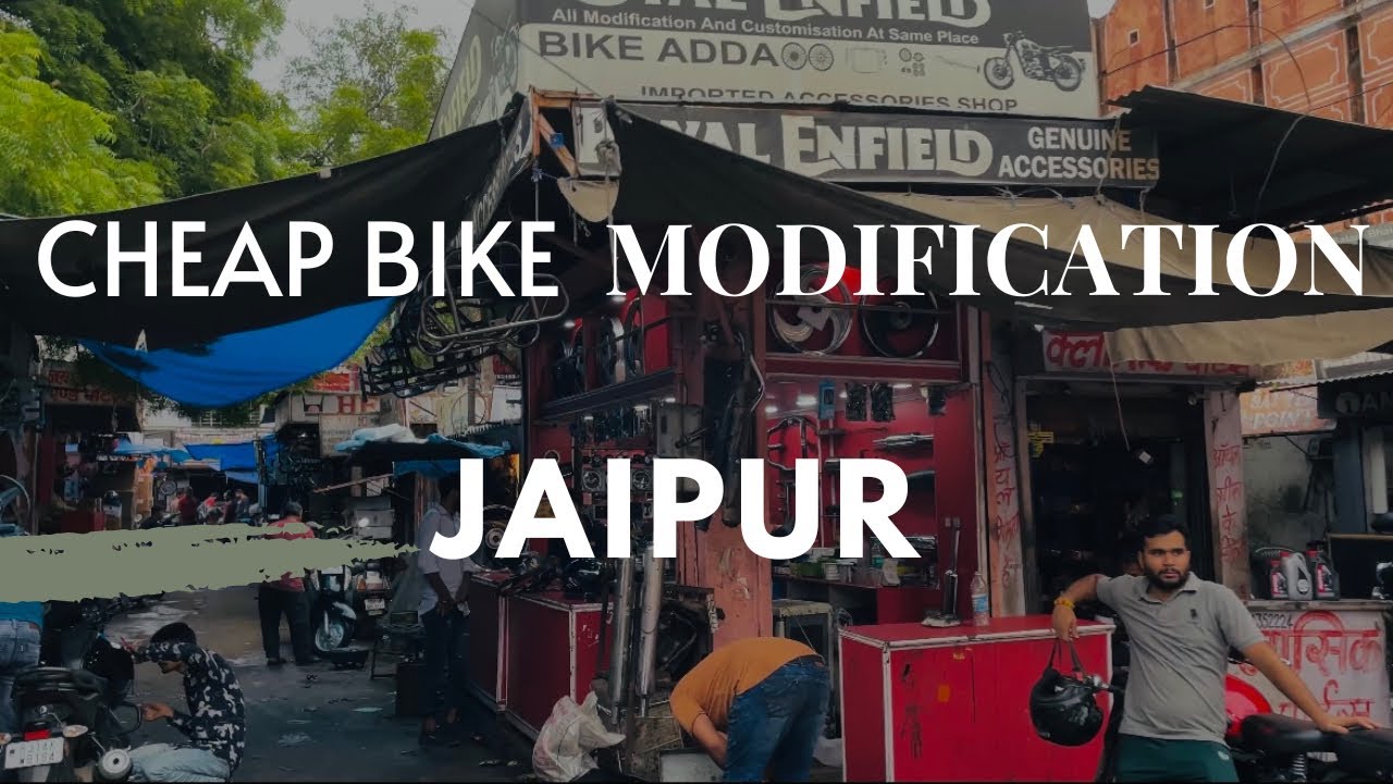 Biggest bike modification market of Rajasthan Ajmeri gate Arjun