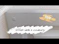 Comment faire un effet vieilli 2 couleurs  2 nuances de gris relooker un meuble diy