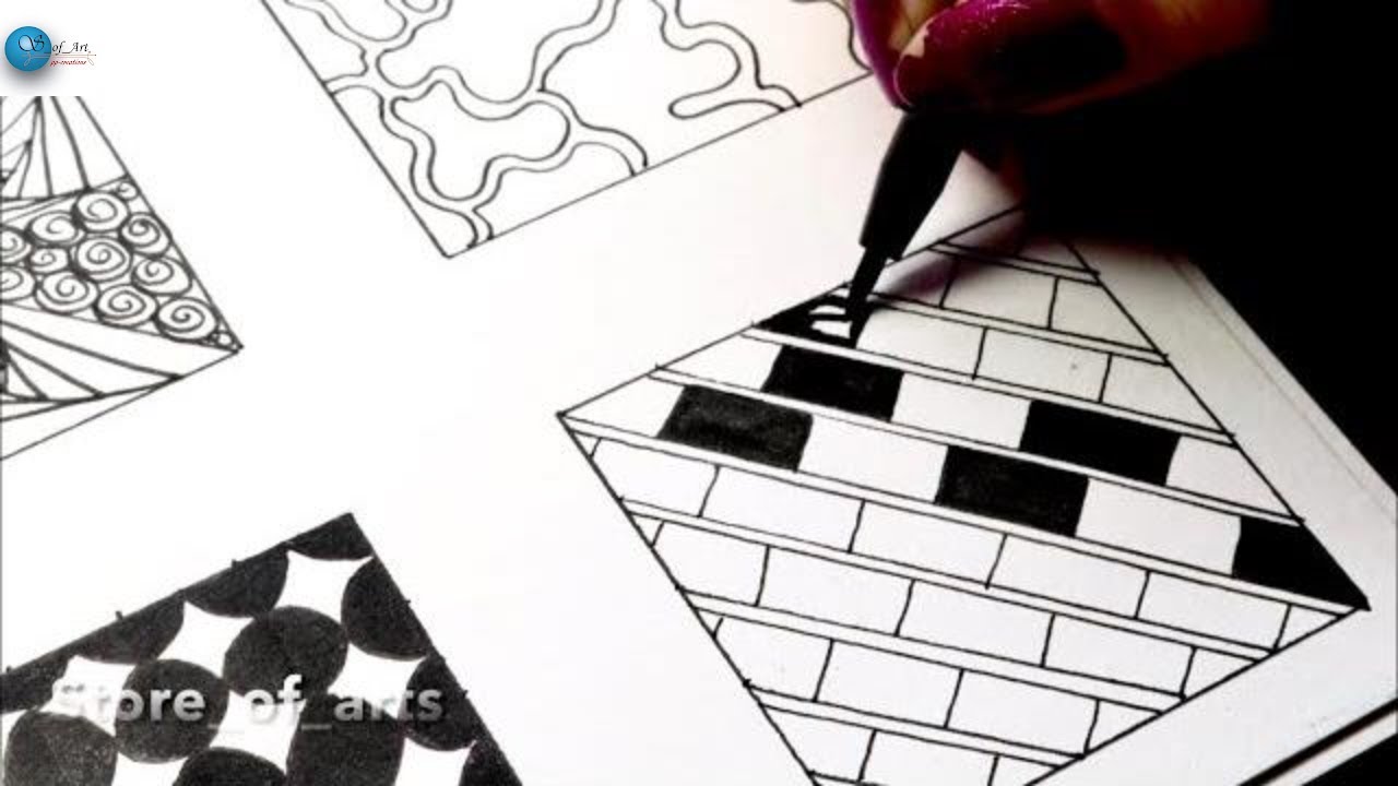 Mindful Drawing Activity: How to Draw Abstract Patterns Step-by-Step |  Archer and Olive