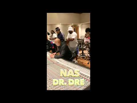 NAS Pulls Up On D. Dre [Studio Session] #nas #drdre