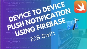 Firebase Push Notifications | How To Send Device To Device Notification In IOS [swift | firebase]