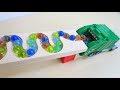 マーブルランレースASMR ☆ HABA木製ウェーブスロープ ダンプトラック&ゴミ収集車②