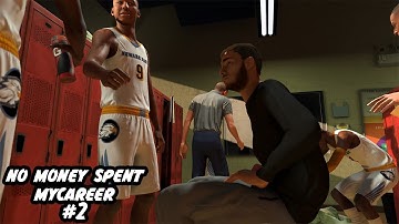 NBA 2K21 NO MONEY SPENT MYCAREER #2 | I Got INJURED And Had To Sit Out!