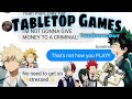 Bnhamha  texts  tabletop games  theodd1sout skit