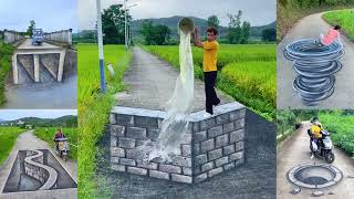 Amazing 3D Street Art, The Best Painting Illusion 3D Art