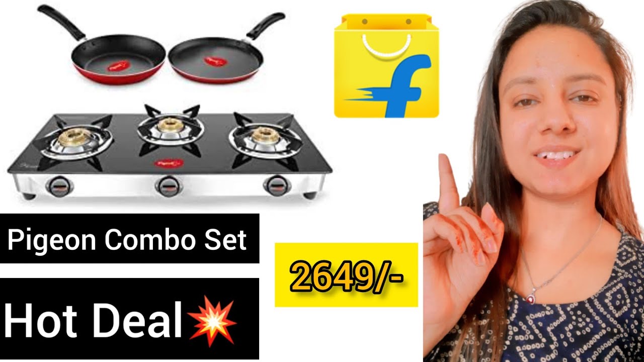 Amazing Hot Deal, Pigeon Gas Stove Combo 3 Burner Gas Cooktop