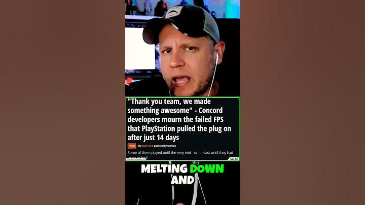 #Concord Developers MELTDOWN After Biggest Flop in Gaming History!