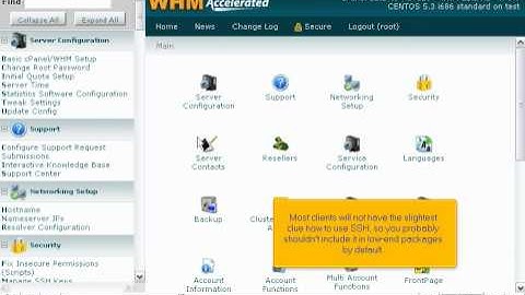 How to manage shell access in WHM - Canadian web Hosting
