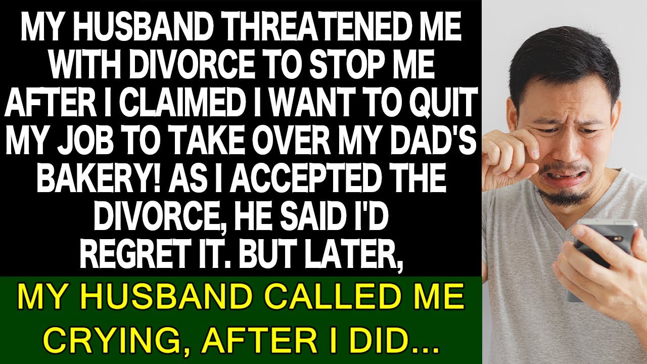My husband left me when I quit my job, but he returned in tears after ...