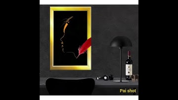 Simple face silhouette using python turtle #shorts #paishot #homedecor