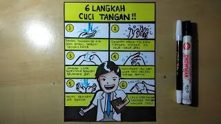 Poster cara mencuci tangan yang benar