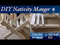 DIY Nativity Manger - Foldaway - Less Than 30 Minutes - Less than $15! DIY Nativity Manger - Foldaway - Less Than 30 Minutes - Less than $15!