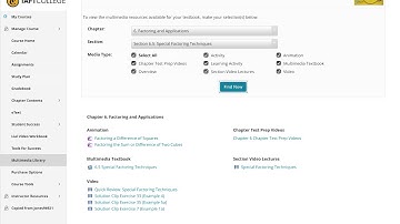 Accessing Lecture Videos in My Math Lab (English Closed Captions Verified)