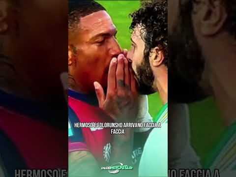 Video Tensione altissima in Cagliari-Roma: #Hermoso e #Folorunsho arrivano allo scontro