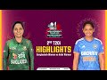 Highlights  2nd t20i  bangladesh women vs india women