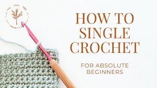 How to Single Crochet | Lesson 3 - Crochet Basics for Absolute Beginners
