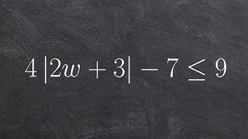 Solving an absolute value inequality by isolating the absolute value