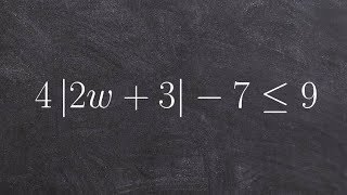 Solving an absolute value inequality by isolating the absolute value
