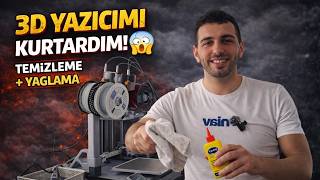 3D YAZICI BAKIMI YAPTIM! 🔧 HERKES BUNU YAPMALI YIKAMA VE YAĞLAMA Bambu LAB A1 COMBO