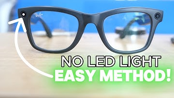 How to hide or cover the LED light on Rayban Meta Glasses! Fast and Easy #metaglasses