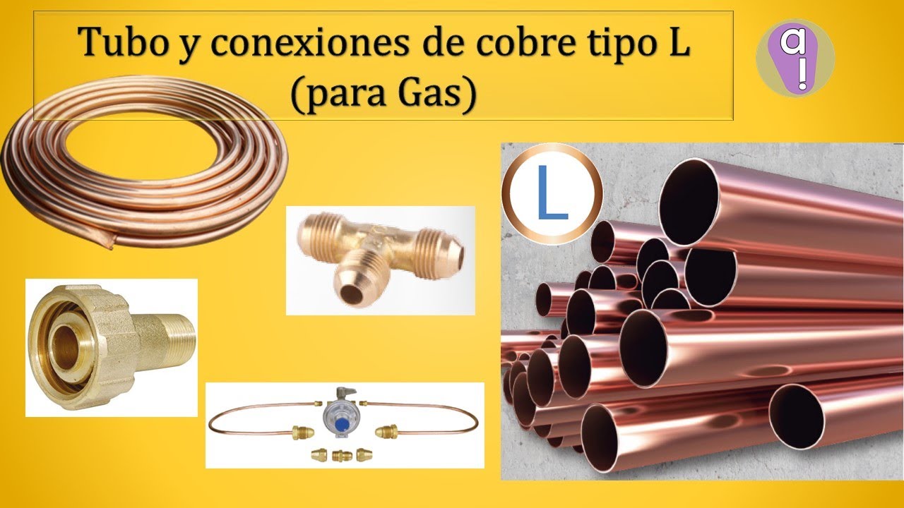 Tubo y conexiones de cobre tipo L (para gas) YouTube Tubo y conexiones de cobre tipo L (para gas) YouTube