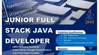 Full Stack java developer course through online mode(100% placement assistance)