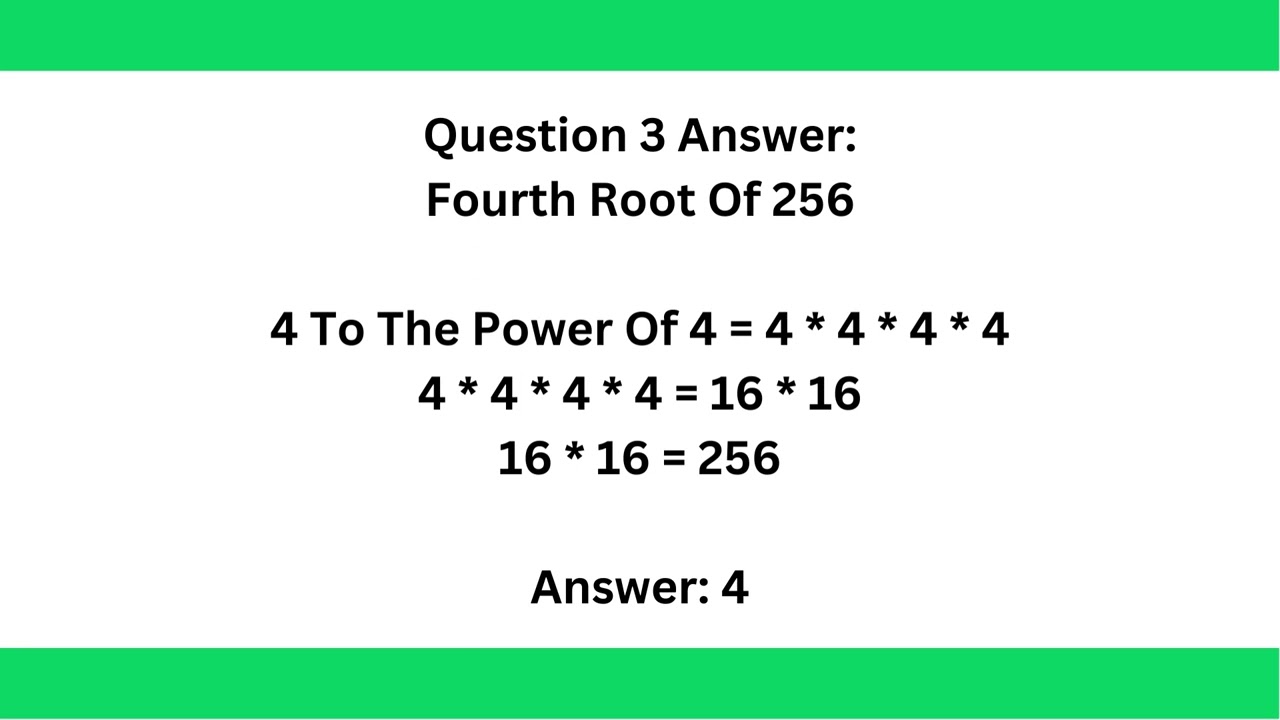 Finding Fourth Roots Of Numbers In Math Practice 1 YouTube Finding Fourth Roots Of Numbers In Math Practice 1 YouTube
