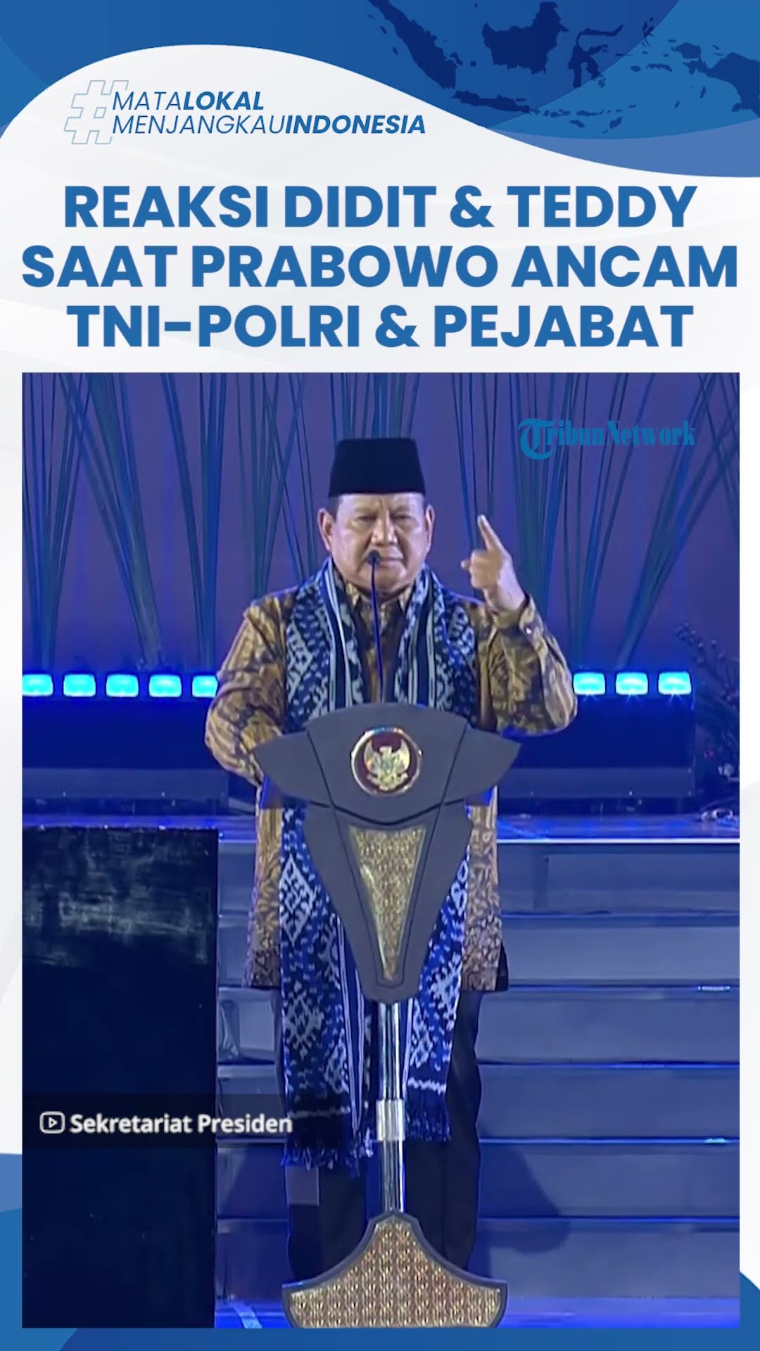 Didit dan Mayor Teddy Anggukkan Kepala saat Prabowo Ancam Polri-TNI \u0026 Pejabat agar Tobat Tak Korupsi