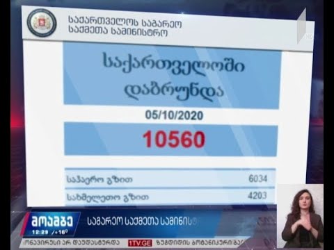 საგარეო საქმეთა სამინისტროს ინფორმაცია