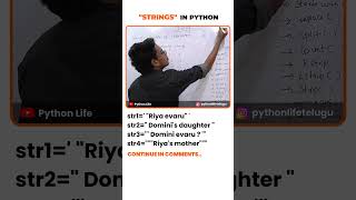 Strings in Python Telugu