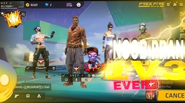 Random Players Call Me Noob 🤬 And I Challenge 1 vs 3 😂 || Free Fire Noob Prank || FireEyes Gaming