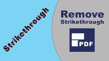 How to remove Strikethrough Red Line from pdf using pdfelement