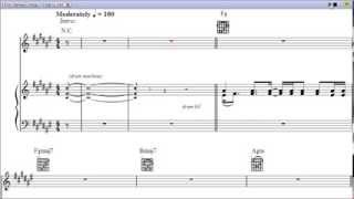 "float on" by modest mouse - piano sheet music (teaser)