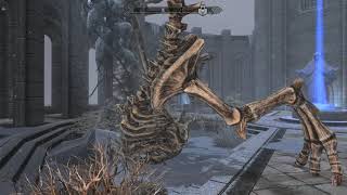 TES V Skyrim (SE) - Dragon Skeleton Breakdance